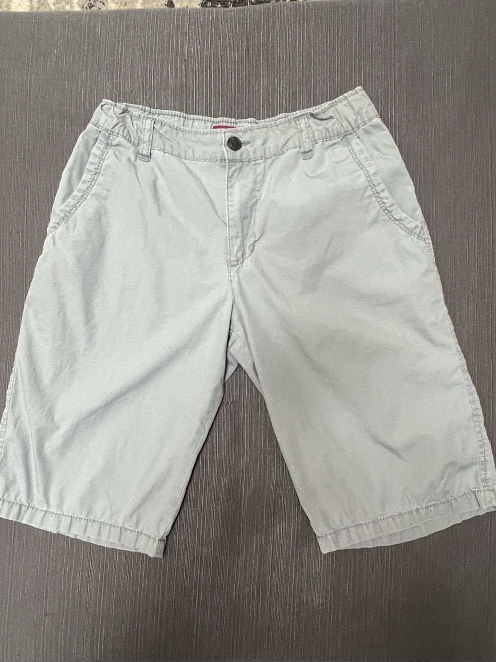 Arizona Jean Company Light Gray Boy’s Flat Front Shorts SZ 20 REG